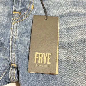 Frye Mid-Rise Straight Leg Distressed Jeans Medium Wash Stretch Size 27 ROPASL thumbnail 9
