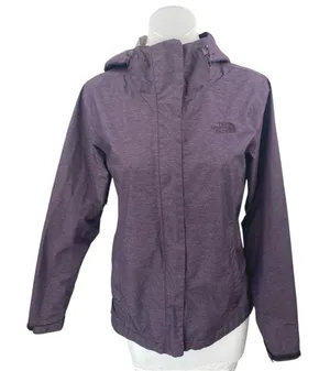 The North Face Women's Purple Long Sleeve Hoodie Hooded Rain Coat Jacket Size S thumbnail 1