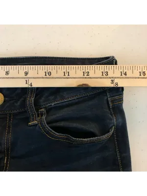 American Eagle Womens Jeans Jegging Super Stretch Dark Wash Size 4 thumbnail 5