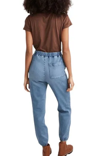 Madewell Sweatpants Jeans Nealy Wash Blue Denim Jogger Slouchy Relaxed S thumbnail 3