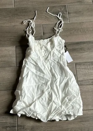 ASTR mini white dress thumbnail 1