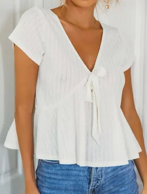 White Tie Top Size XS thumbnail 1