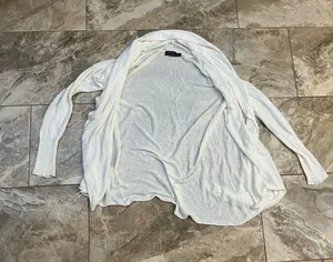Polo Ralph Lauren Cardigan Open Front white M thumbnail 1