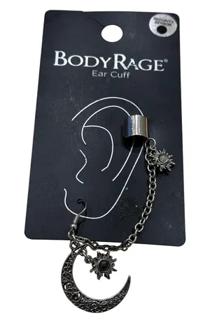 BodyRage Ear Cuff with Moon NWT Silver thumbnail 1