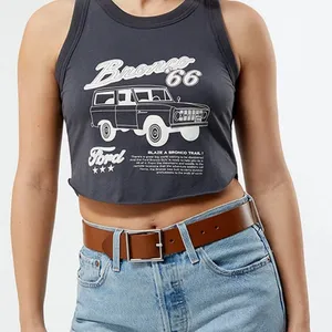 PacSun FORD Bronco '66 Gray Tank Top size M thumbnail 1