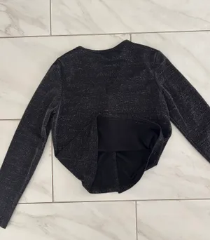 Vintage Sparkly Cardigan Black Size L thumbnail 6