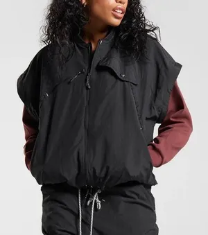 Gymshark‎ Retake Woman's Vest XS Relaxed Gorpcore Athleisure Black Zip thumbnail 1