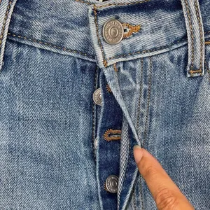 7 For All Mankind Womens Star Panel Easy Straight‎ Button Fly Jeans Blue Size 28 thumbnail 8