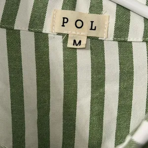 POL Stripe Color block Button Up Distressed Cut Out Shoulder Shirt(Size Medium) thumbnail 3