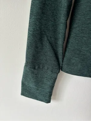 Beyond Yoga Forest Green Spacedye Captivating Turtleneck Pullover Long Sleeve thumbnail 6