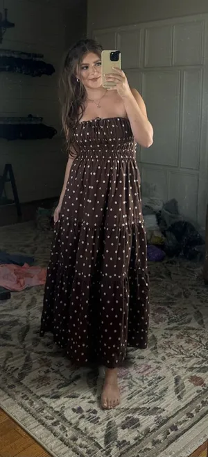 Free People Anthropologie Somerset Strapless Maxi Dress thumbnail 1
