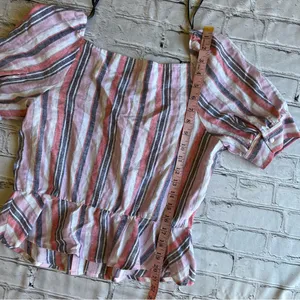 Laundry by Shelli Segal Linen Blend Crop Top thumbnail 7