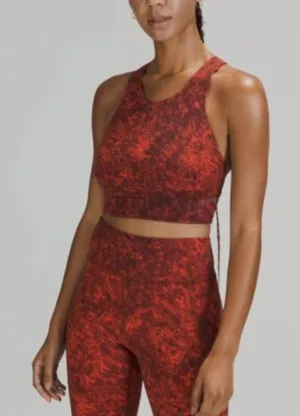Lululemon Wunder Train Long Line Bra Red Multicolor thumbnail 1