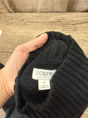 J crew Classic turtleneck sweater in black size small thumbnail 3