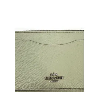 Coach Accordion Zip Wallet Women Sage Green‎ Leather Saffiano Textured Logo thumbnail 2