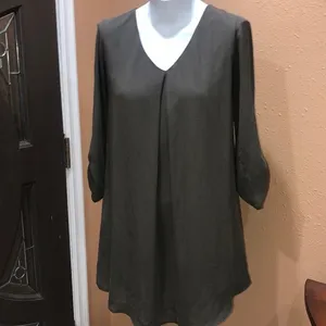 Lush olive green dress thumbnail 3