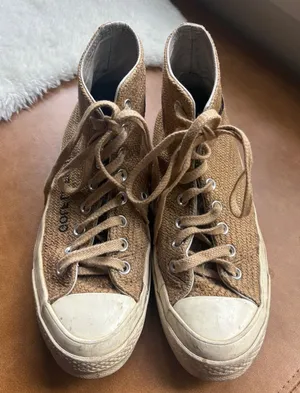 Converse x Golf Le Fleur Chuck 70 Hi Burlap‎ Brown Sneakers Mens 6.5/Womens 8.5 thumbnail 1