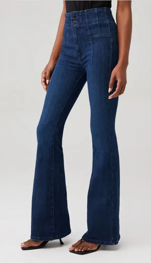 Free People We The Free Jayde High-Rise Flare Jeans 25 in Night Sky thumbnail 1