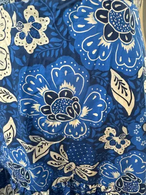 Farm Rio Blue Floral Spaghetti-Strap Maxi Dress thumbnail 6