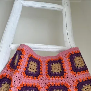 Sunland17 Granny Square Vibrant Crochet Cropped Tank Top thumbnail 5