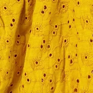Billabong Womens S Summer Girl Crop Top Sunkissed Yellow‎ Embroidered Eyelet thumbnail 8