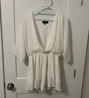 Lulus White Romper thumbnail 3