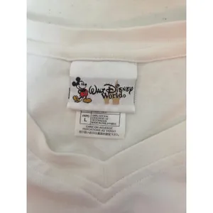 Walt Disney World Women Large White 75Year with Mickey V-Neck Short Sleeve Shirt thumbnail 4
