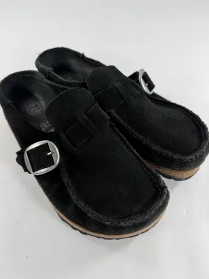 Birkenstock Buckley Black Suede Clogs Mule Shoes EU 41 Narrow thumbnail 2