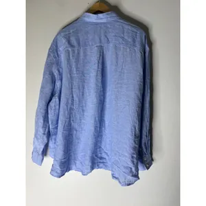 Gap blue collar oversized button down linen‎ shirt size XXL NWT thumbnail 2