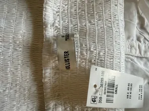 Hollister white lace trim spaghetti strap dress thumbnail 3