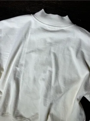Calia Cream Mock Henley Sweatshirt Boxy Size Large thumbnail 8