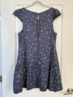 Free People Beasley Mini Dress in Navy Combo Floral thumbnail 5