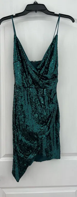 Windsor Sequin Formal Emerald Dress thumbnail 1