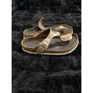 BIRKENSTOCK Gizeh Rose Gold Birko-Flor SANDALS Slide Thong Womens Sz 37 US‎ 6 thumbnail 3