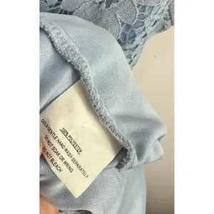 Selfie Leslie Babydoll Mini‎ Dress Womens XL Blue Lace Fairy Coquette Romantic thumbnail 6