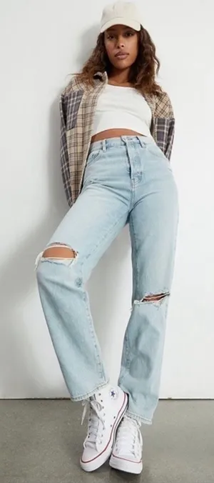 PacSun Dad Light Wash Jeans thumbnail 1