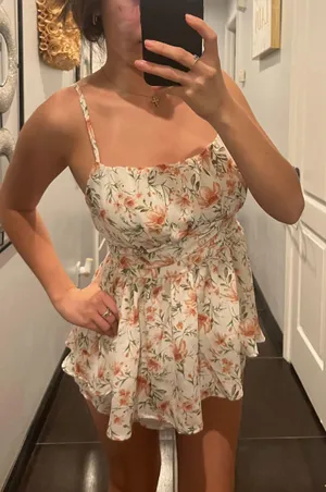 Boutique Floral Romper thumbnail 1