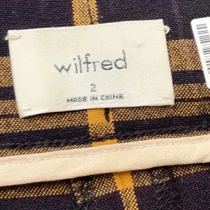 Wilfred Darontal Yellow Brown Plaid Trousers Straight Leg Size 2 Academia Preppy thumbnail 8