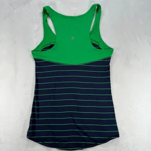 Lululemon Tank Top Racerback‎ Striped Athletic Sleeveless Size 6 thumbnail 5
