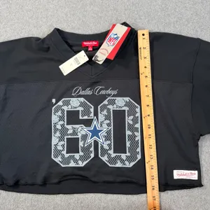 Mitchell & Ness NFL Cropped Jersey Dallas Cowboys Anthropologie Womens Large New thumbnail 7