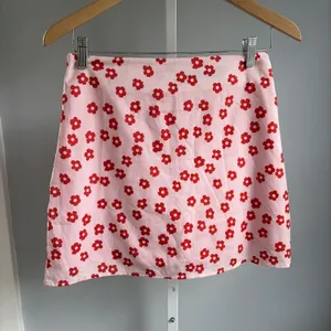 PRINCESS POLLY pink red floral short mini skirt Sm thumbnail 3