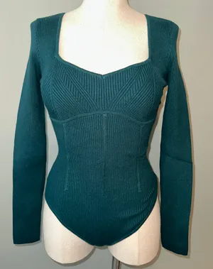 Abercrombie Corset Sweetheart Sweater Bodysuit thumbnail 3