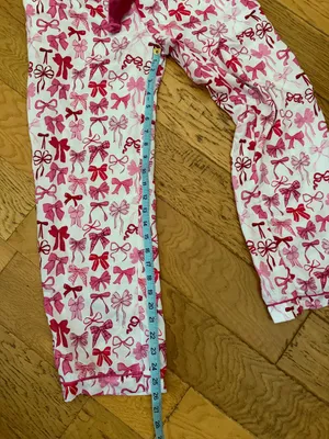 S - SIMPLY SOUTHERN Collection - Pink bows Button-Up Pajama Set thumbnail 7