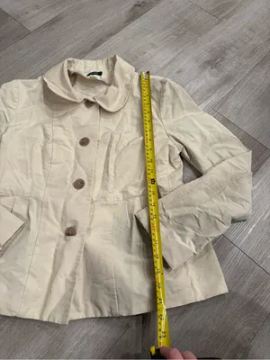 J.crew Peplum Cotton Blend Button Down Coat Size 6 thumbnail 4