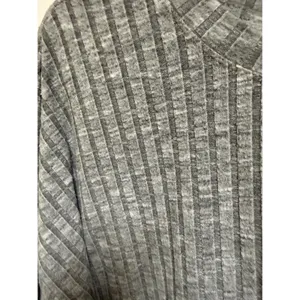 Billabong Womens Gray Ribbed Cropped Long Sleeve Top Relaxed Large L thumbnail 6