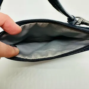 Coach Women's Dark Blue Poppy Patent Leather Coin Wristlet Purse thumbnail 7