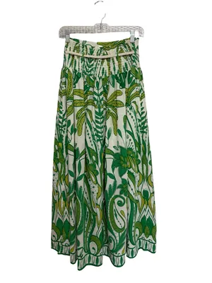 Rachel Zoe Linen Blend Tropical Print Pull-On Flowy Maxi Skirt - Size XS thumbnail 2