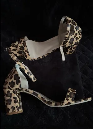 Leopard print block heel Brown Size 10 thumbnail 2
