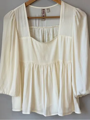 DOLAN Fairy Blouse Anthropologie Peasant thumbnail 2