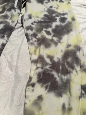 Garage black and yellow tie dye sweatpants thumbnail 7